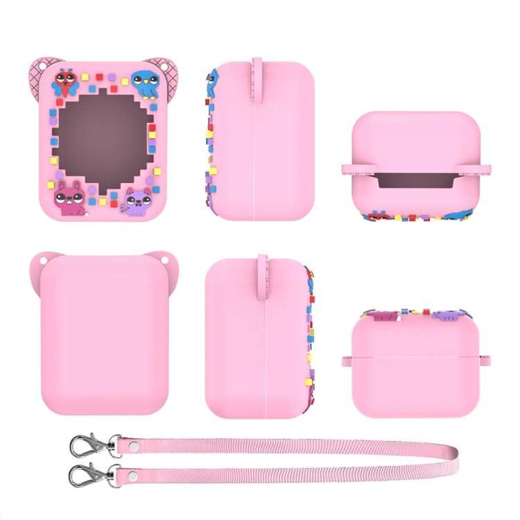For Bitzee Electronic Pet Machine Silicone Protective Case(Pink)