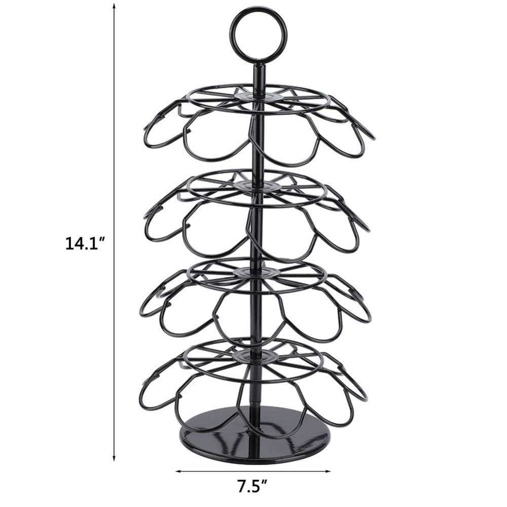 For K-CUP / Dolce Gusto OASISWJ 36pcs Assembled Rotating Coffee Capsule Holder(4 Layers)