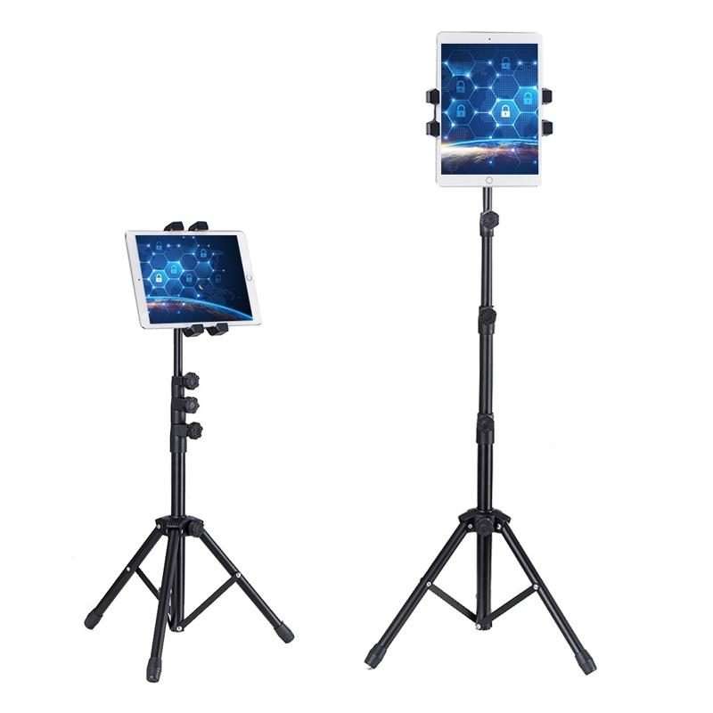 1.6m Adjustable Tablet Stand Floor-Standing Retractabl ... (With Cloth Bag+Sheep Head Phone Clamp)