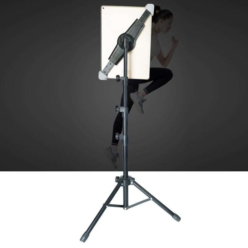1.6m Adjustable Tablet Stand Floor-Standing Retractabl ... (With Cloth Bag+Sheep Head Phone Clamp)