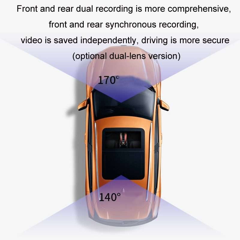 Android ADAS HD Night Vision 1080P USB Driving Recorder, Model: Single Lens(32G Memory Card)