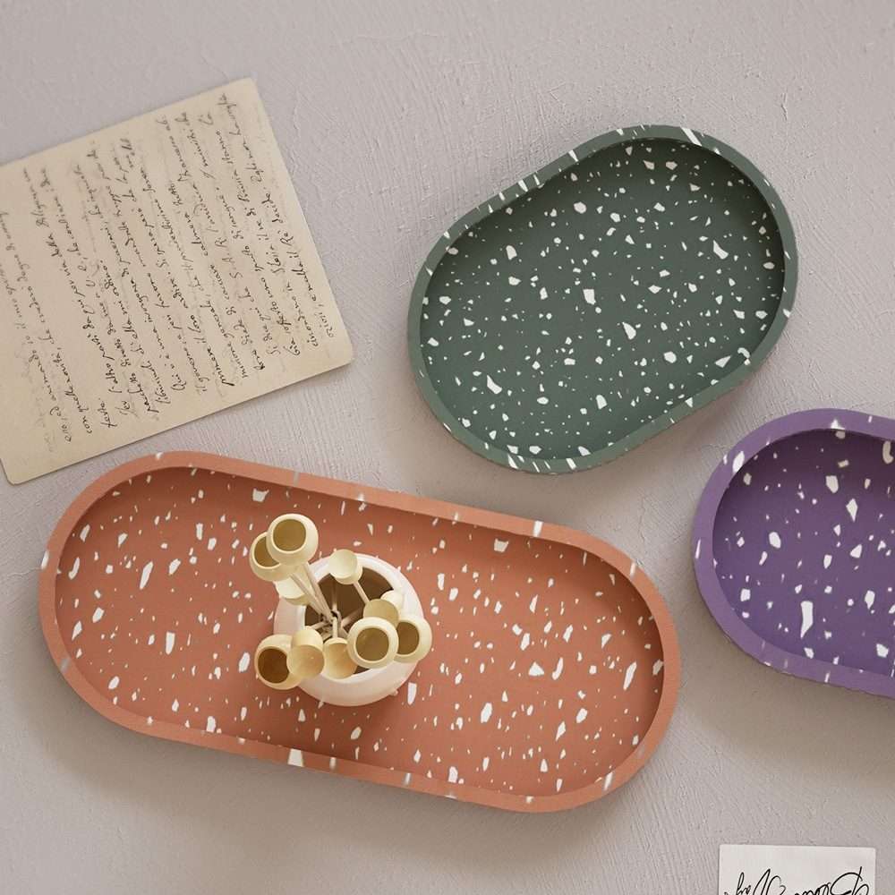 DIY Epoxy Oval Tray Dish Mold Silicone Mold for Flower Pot Base, Spec: 002