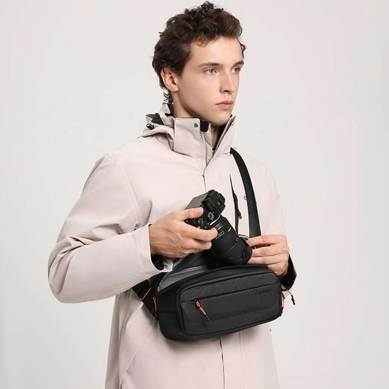 Cwatcun D133 Camera Chest Bag Multi-functional Handheld Slanting Cross Shoulder Camera Casual Bag,