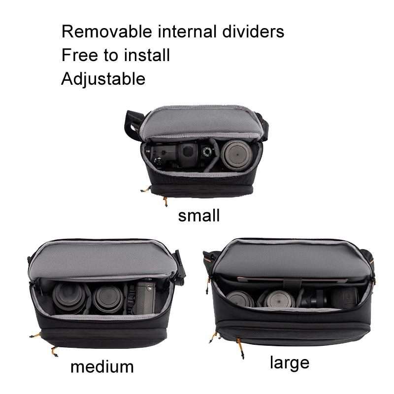 Cwatcun D133 Camera Chest Bag Multi-functional Handheld Slanting Cross Shoulder Camera Casual Bag,