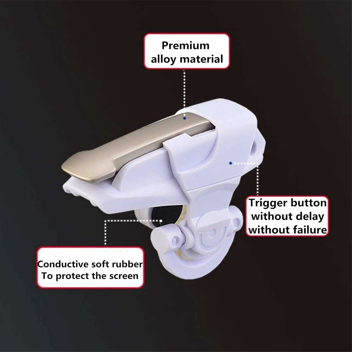 Metal Mobile Phone Game Physical Auxiliary Handle(Chicken King 2ed)