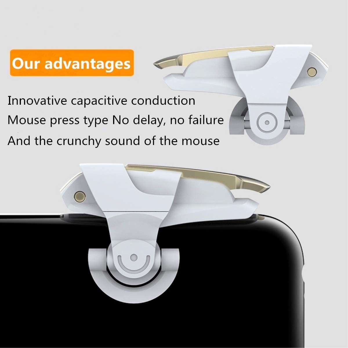 Metal Mobile Phone Game Physical Auxiliary Handle(Chicken King 2ed)