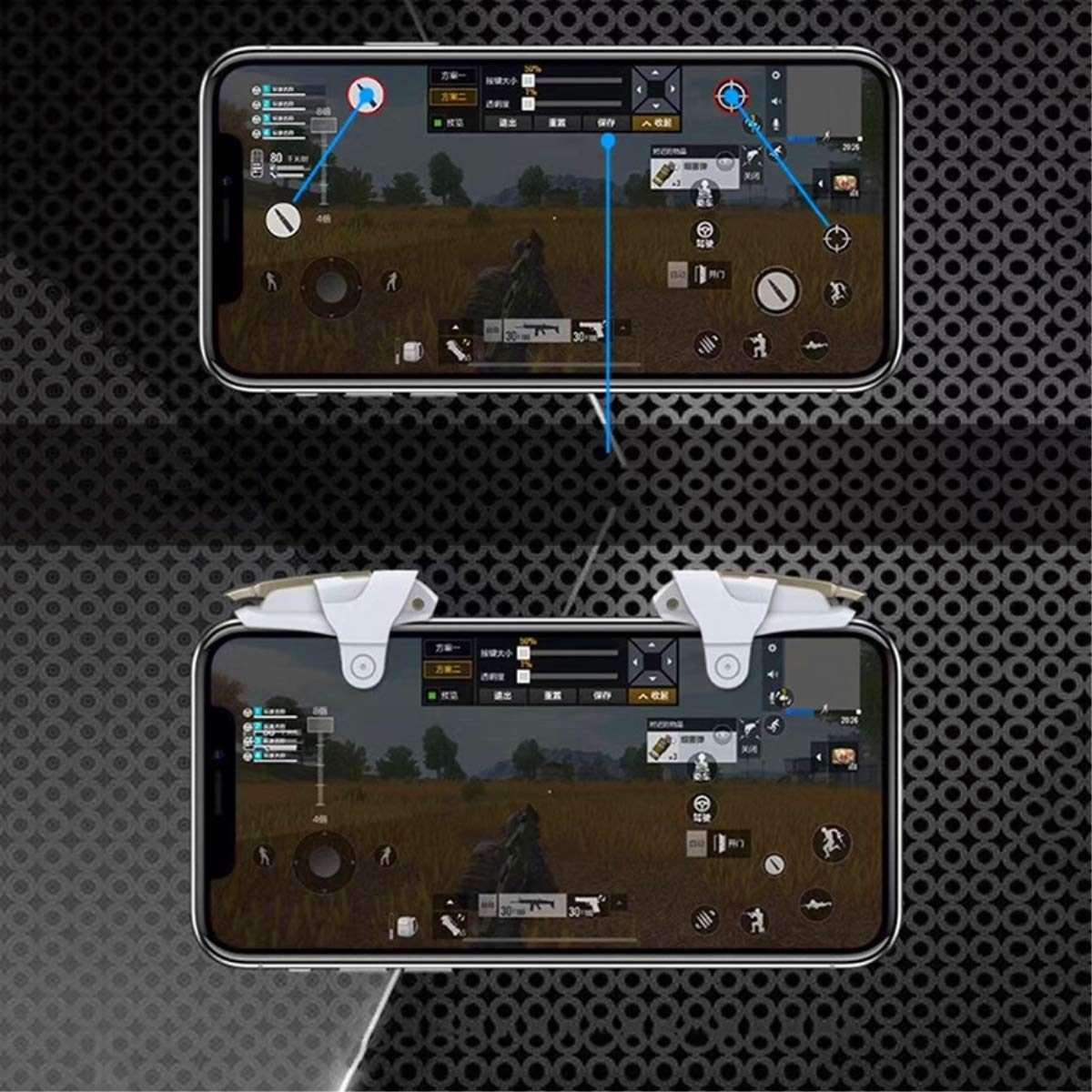 Metal Mobile Phone Game Physical Auxiliary Handle(Chicken King 2ed)