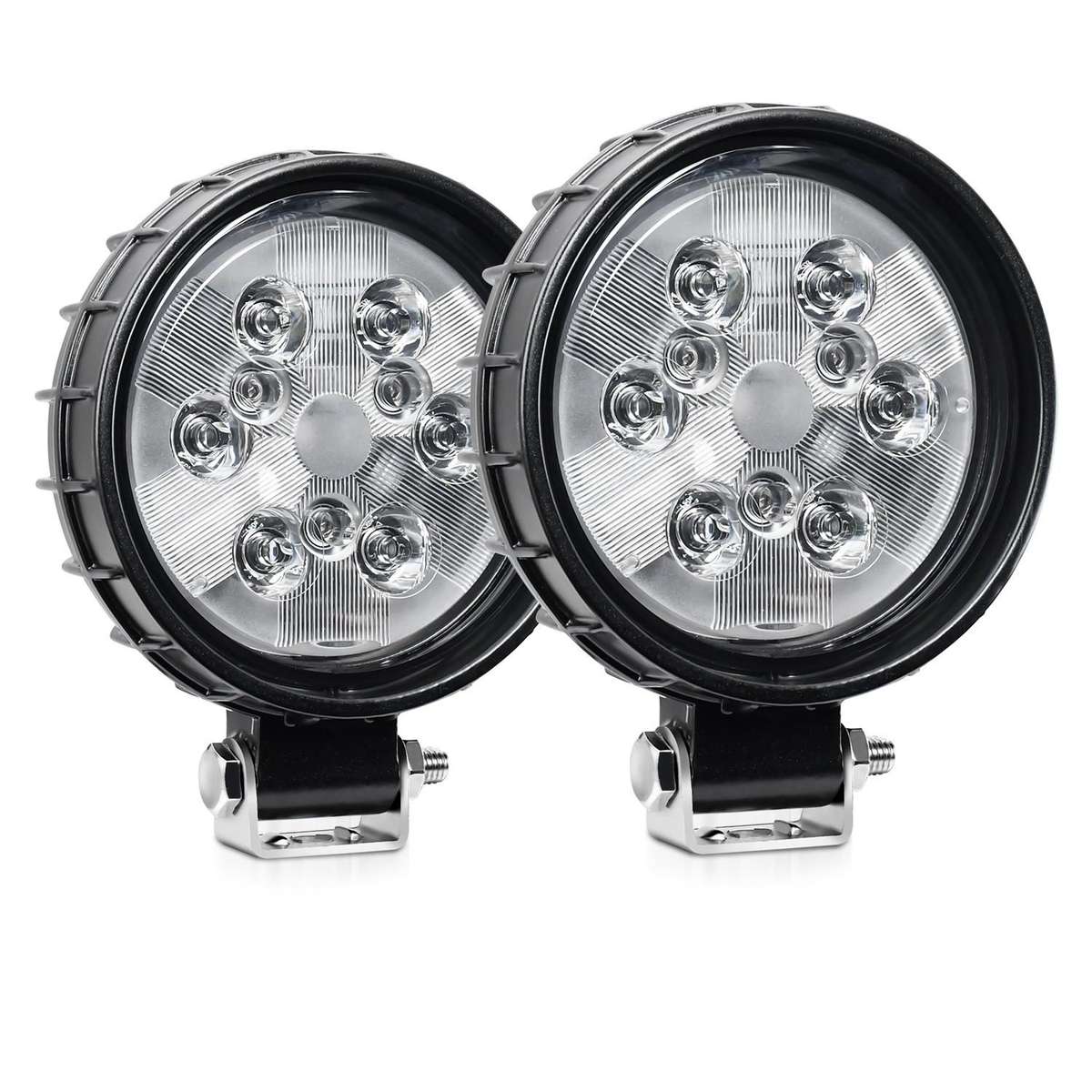 12W 9-30V Car Mixed Light Work Light With Wire Set(Round)