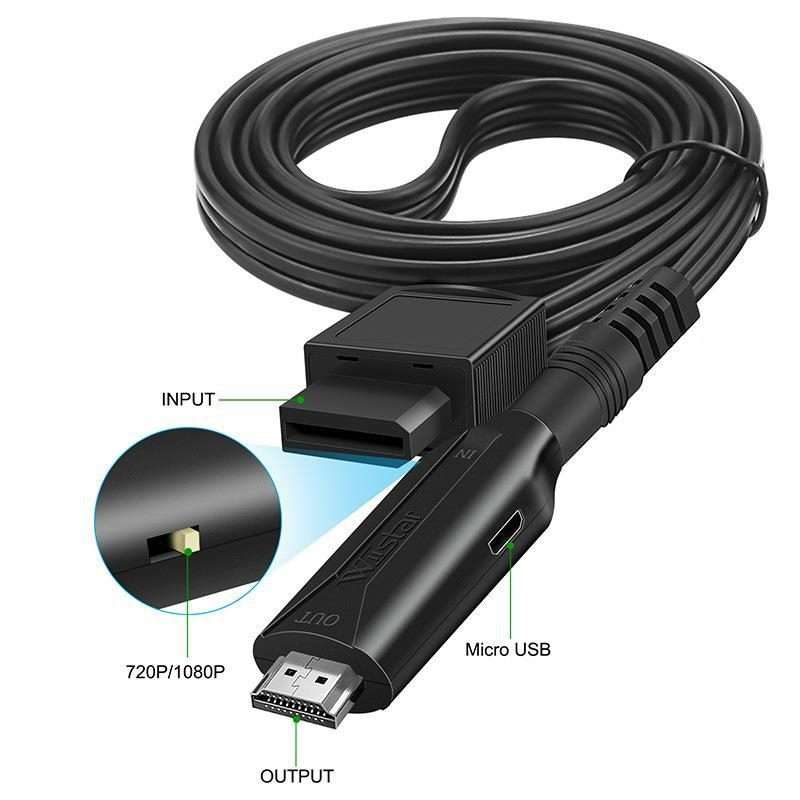 For Nintendo Wii To HDMI Converter Adapter Cable 1m 1080P For Full HD Device