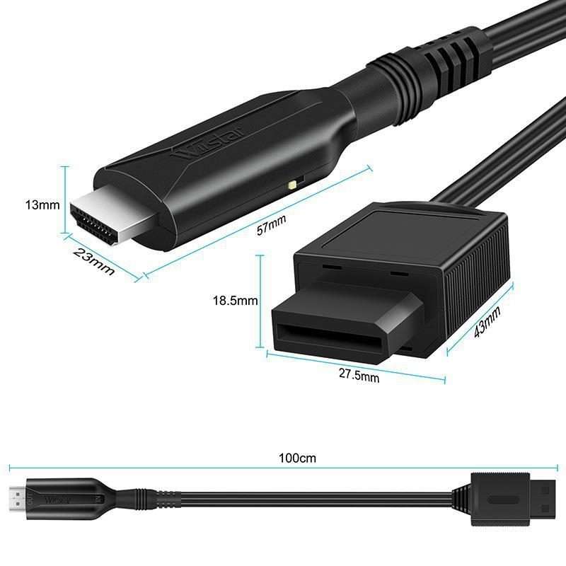For Nintendo Wii To HDMI Converter Adapter Cable 1m 1080P For Full HD Device