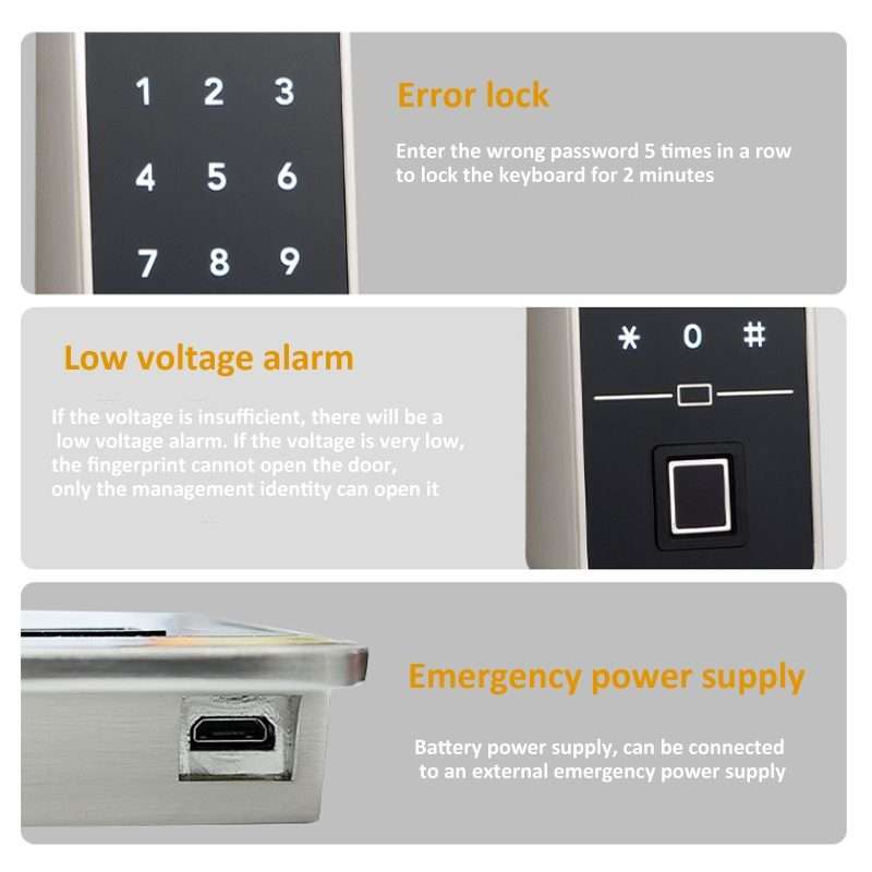 F8 Electronic Cabinet Lock Keyless Password Intelligent Card Unlock, Spec: Basic Version