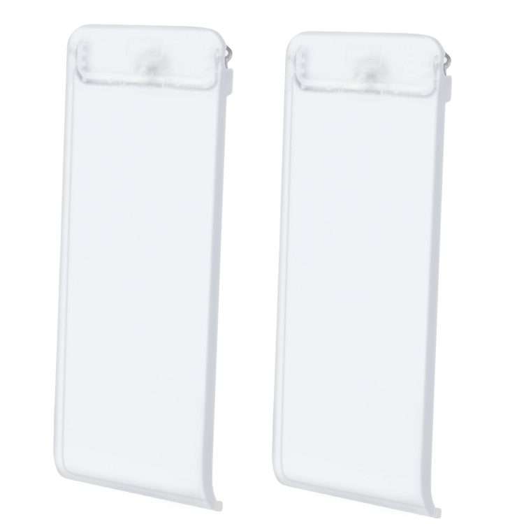 For Nintendo Switch Console 2pcs Replacement Kickstand Back Shell Holder(Transparent White)