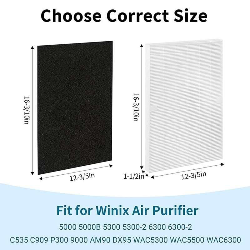 115115 Replacement Filter For Winix 5300 6300 5300-2 6300-2 P300 C535 Air Purifier