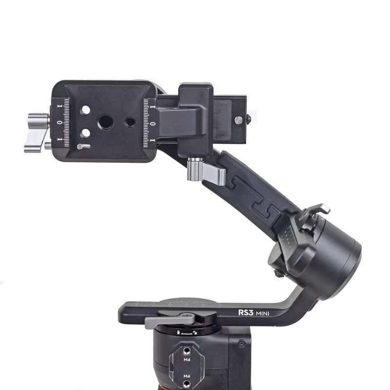 For DJI Ronin RS 3 Pro / RS 3 / RS 2 Vertical Shooting Plate Mount Stabilizer Accessories(Gray)