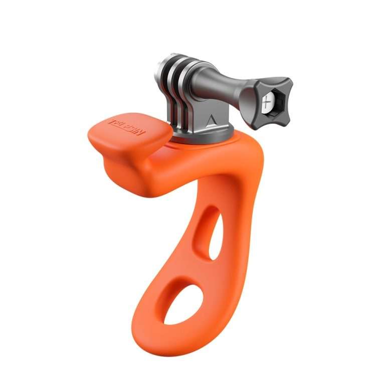 TELESIN Action Camera Mount Silicone Adjustable Mini Flexible Bracket For GoPro HERO ... (Orange)