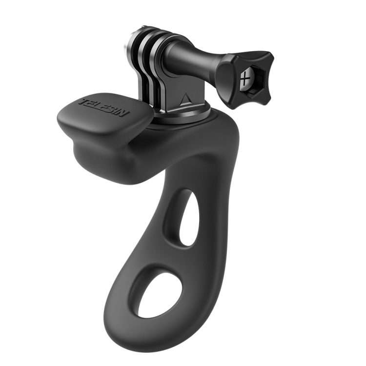 TELESIN Action Camera Mount Silicone Adjustable Mini Flexible Bracket For GoPro HERO ... (Black)