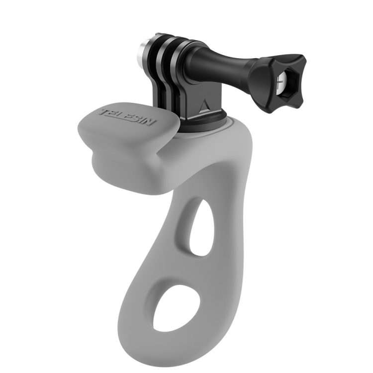 TELESIN Action Camera Mount Silicone Adjustable Mini Flexible Bracket For GoPro HERO ... (Gray)