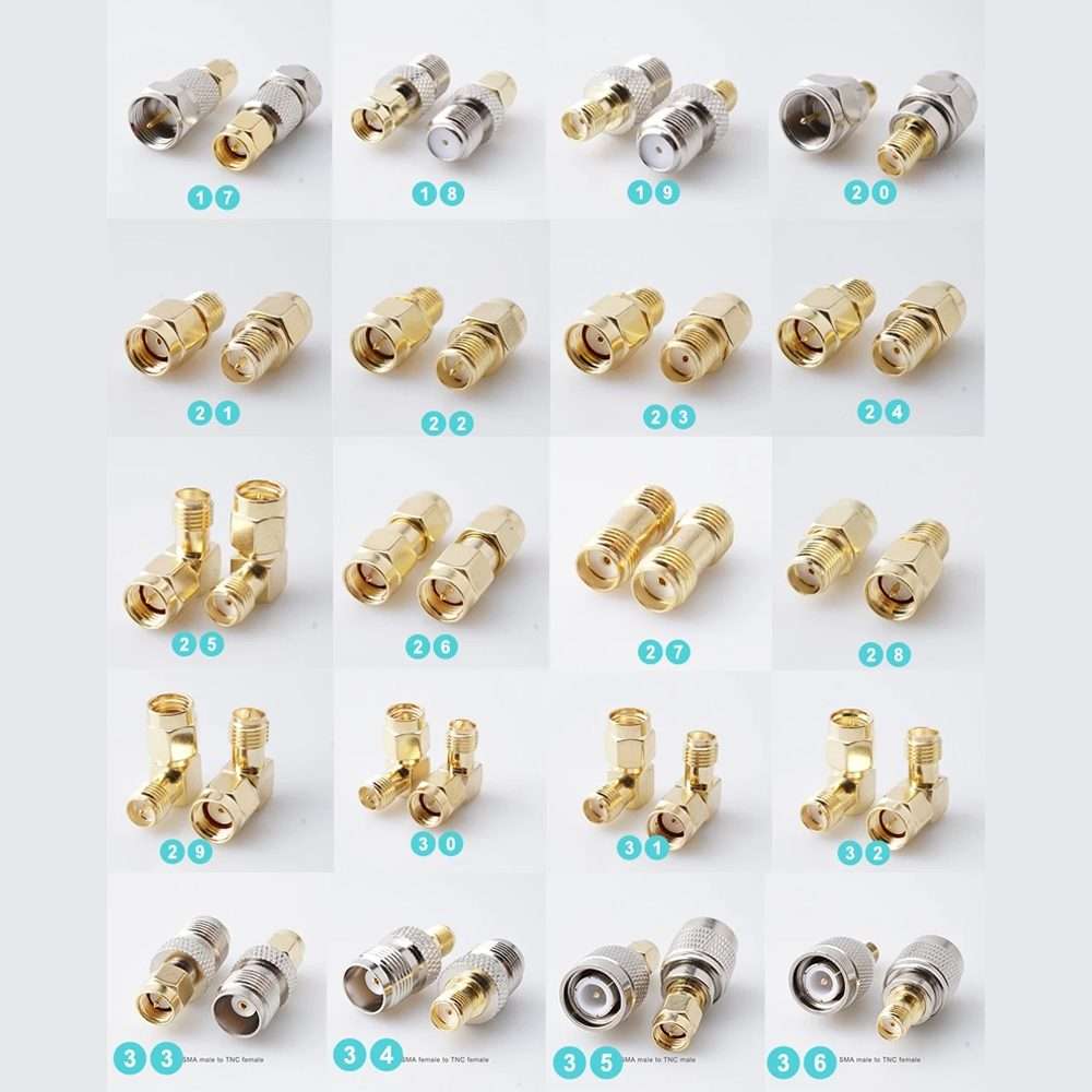 36pcs /Box RF Coaxial Adapter RF Converter