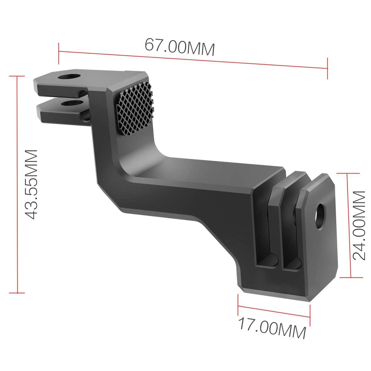 Vertical Mount Adapter for GoPro HERO12 Black / 11 Black / 10 Black / 9 Black