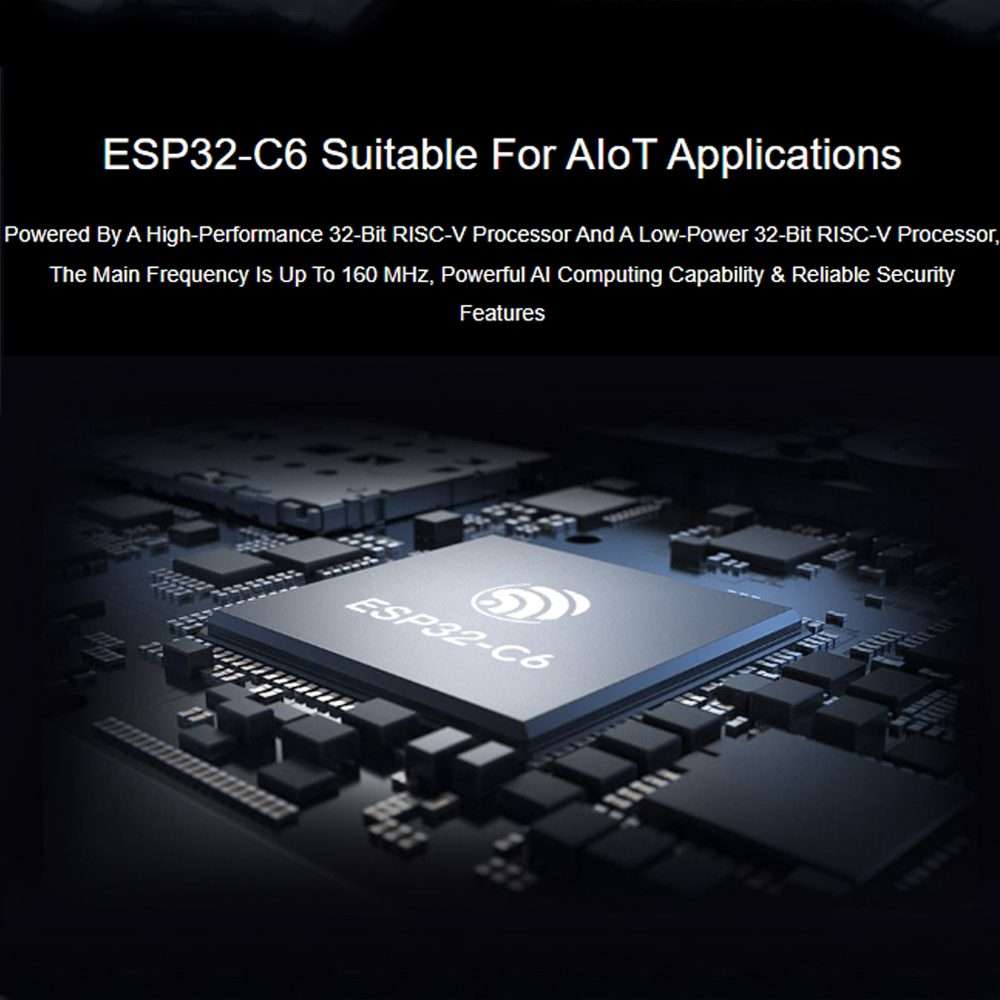 Waveshare ESP32-C6 Mini WiFi 6 & Bluetooth 5 Dual Processors Development Board, Spec: Zero