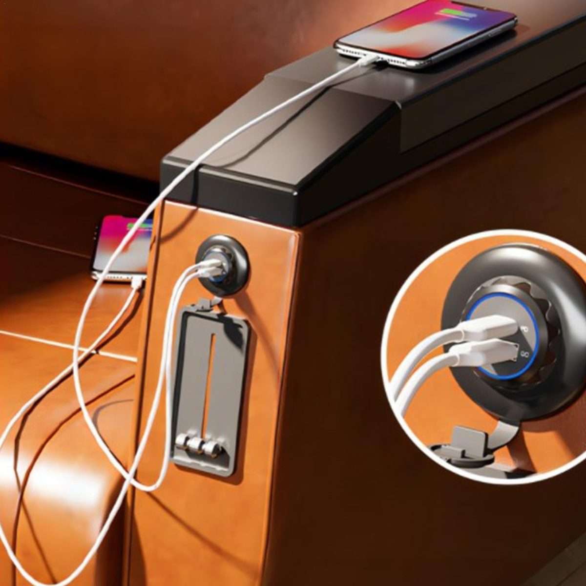 30W Car Ship Mobile Phone Fast Charging Modified USB Charger, Specifications: Duel QC3.0