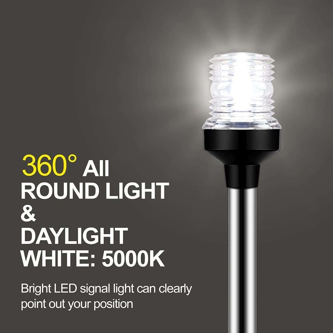 LED Adjustable Yacht Anchor Light All-around Taillight, Specifications: 6 inch