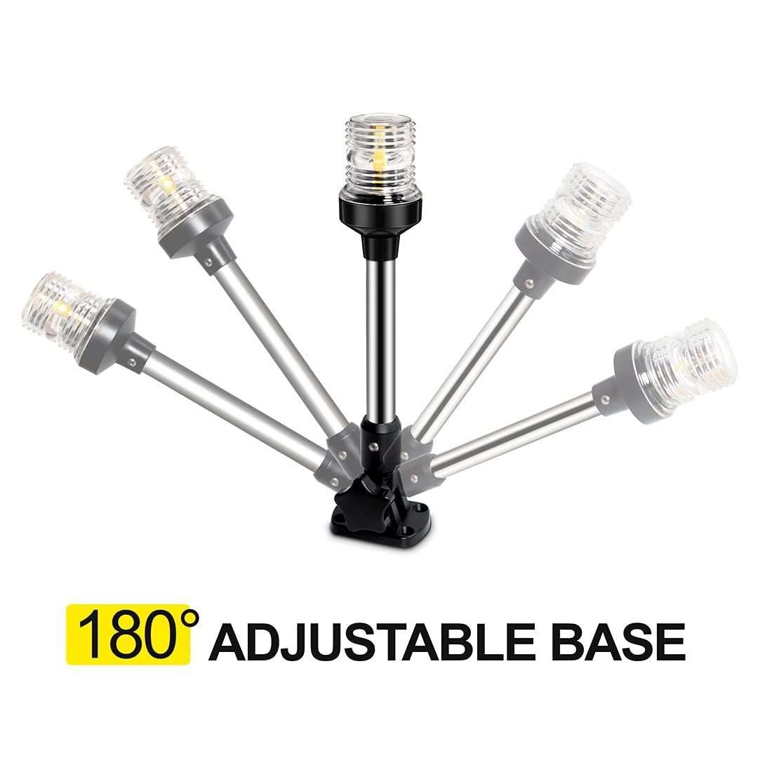 LED Adjustable Yacht Anchor Light All-around Taillight, Specifications: 12 inch