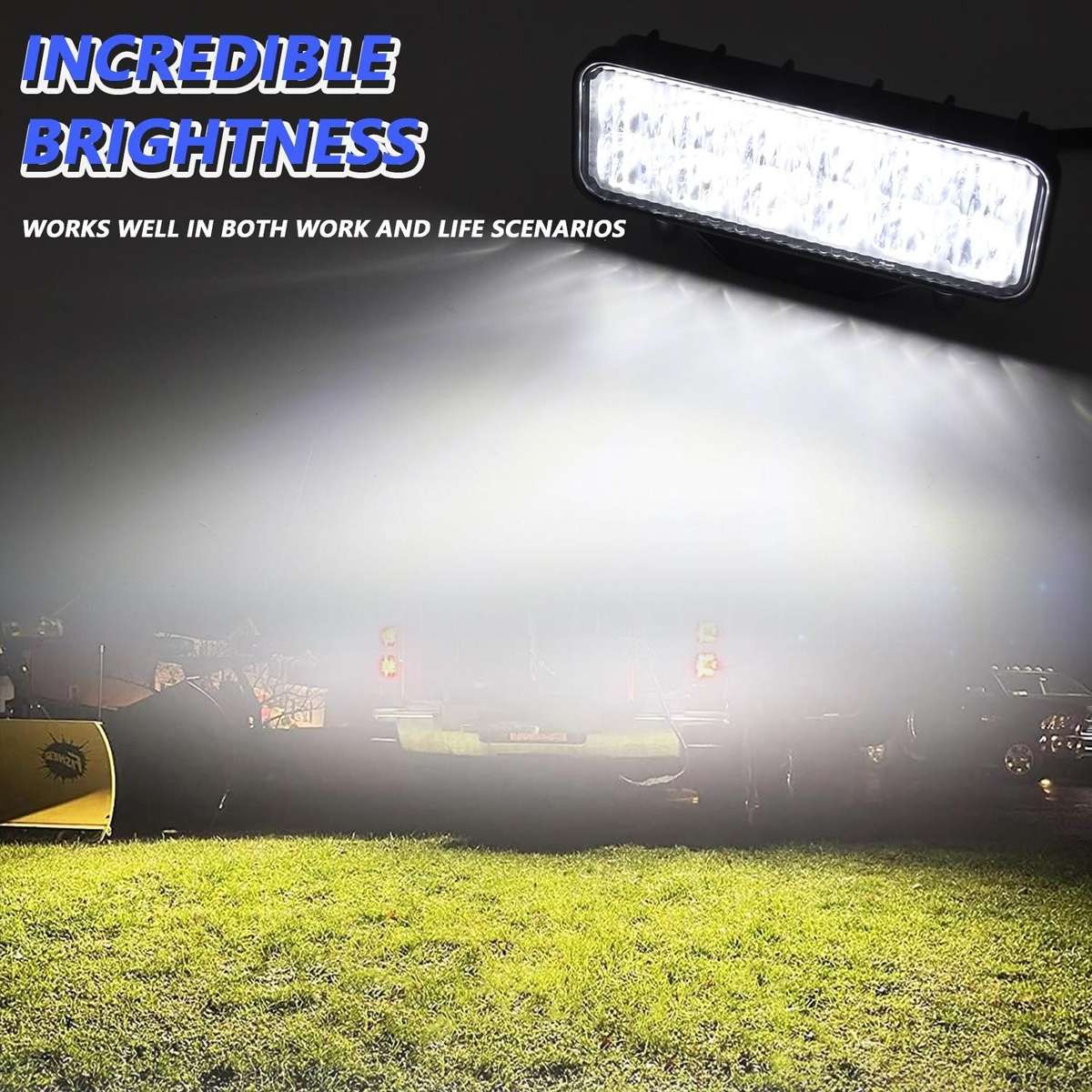 14W 9-30V 6 Inch Long Waterproof Car Work Headlight With Wire Set(X1)