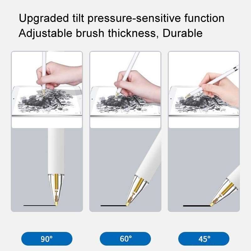 For Apple Pencil Series Replacement Nibs Modified Nibs ... 3.0 Round Head White Shell Silver Tip
