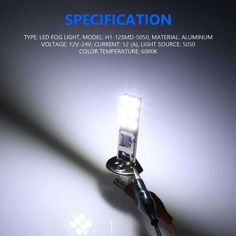 55W Automotive LED Bulbs High Brightness Fog Light(H1)