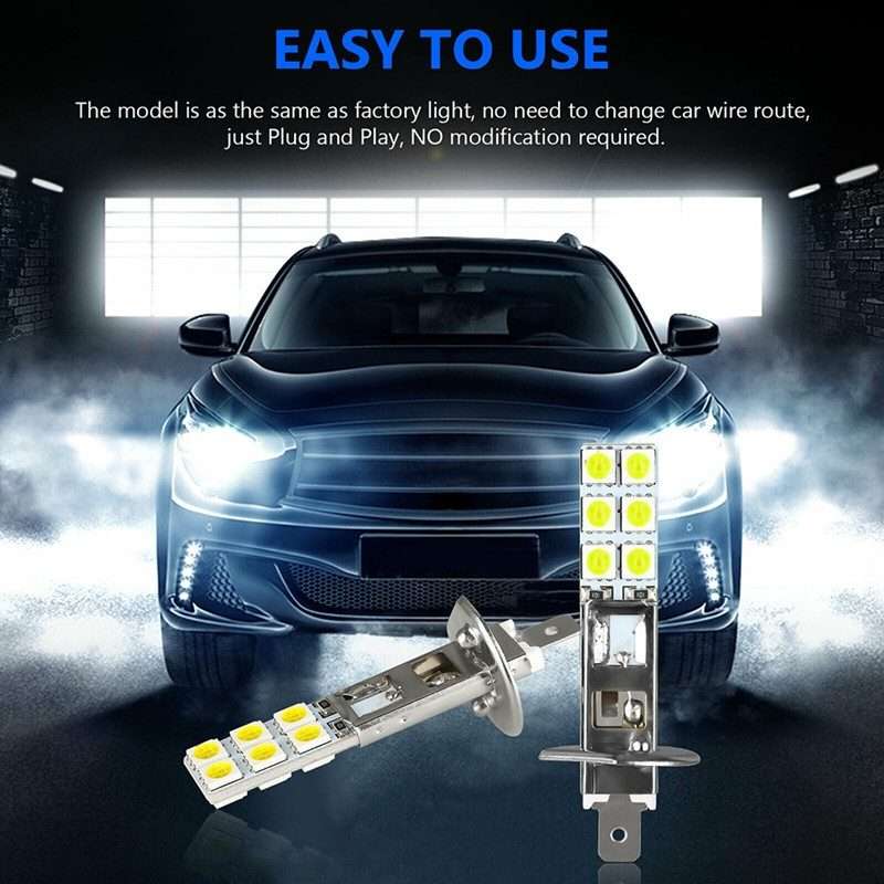 55W Automotive LED Bulbs High Brightness Fog Light(H1)