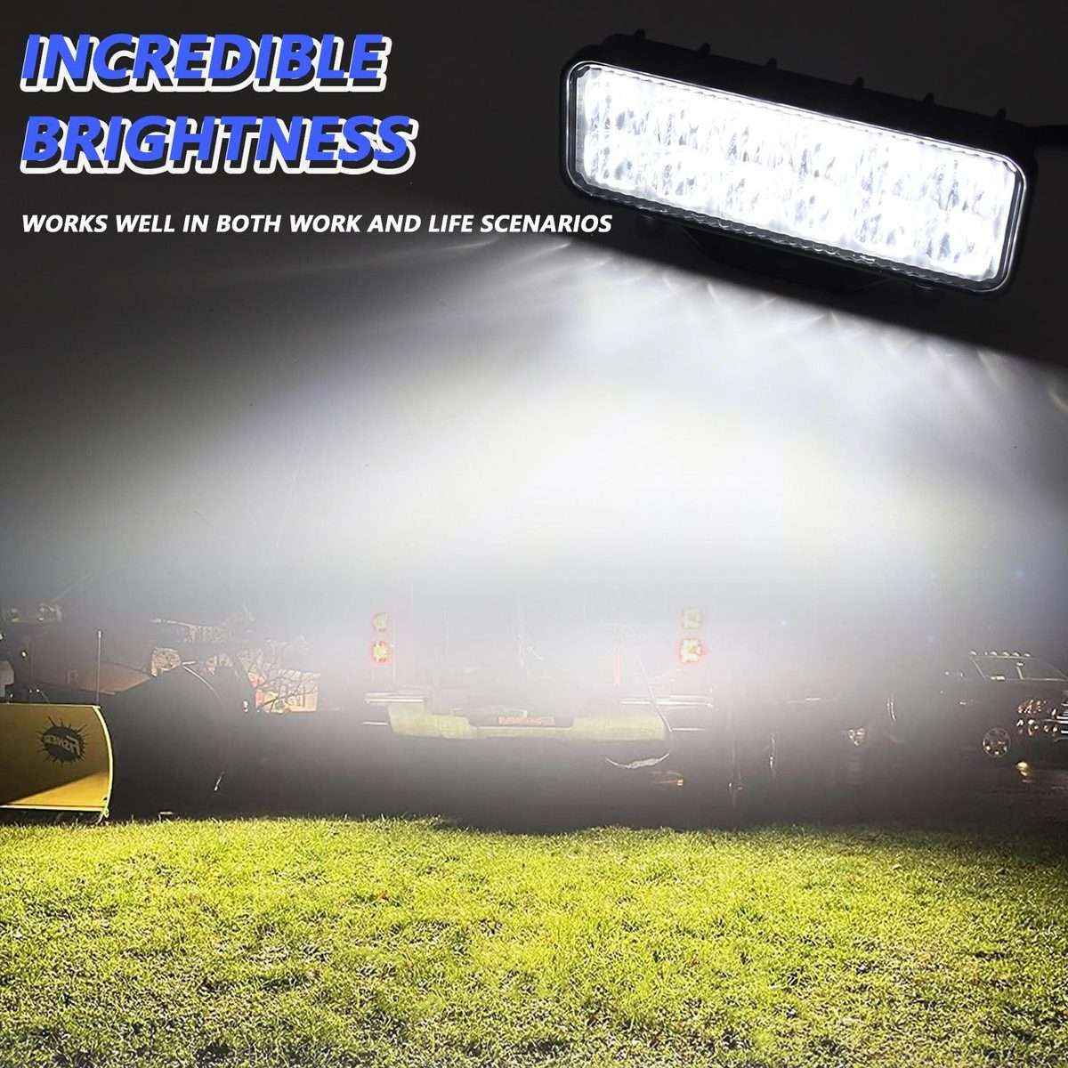 6-Inch Flood Mixed Luminous Anti-Glare Lens Long Strip Light(X1)