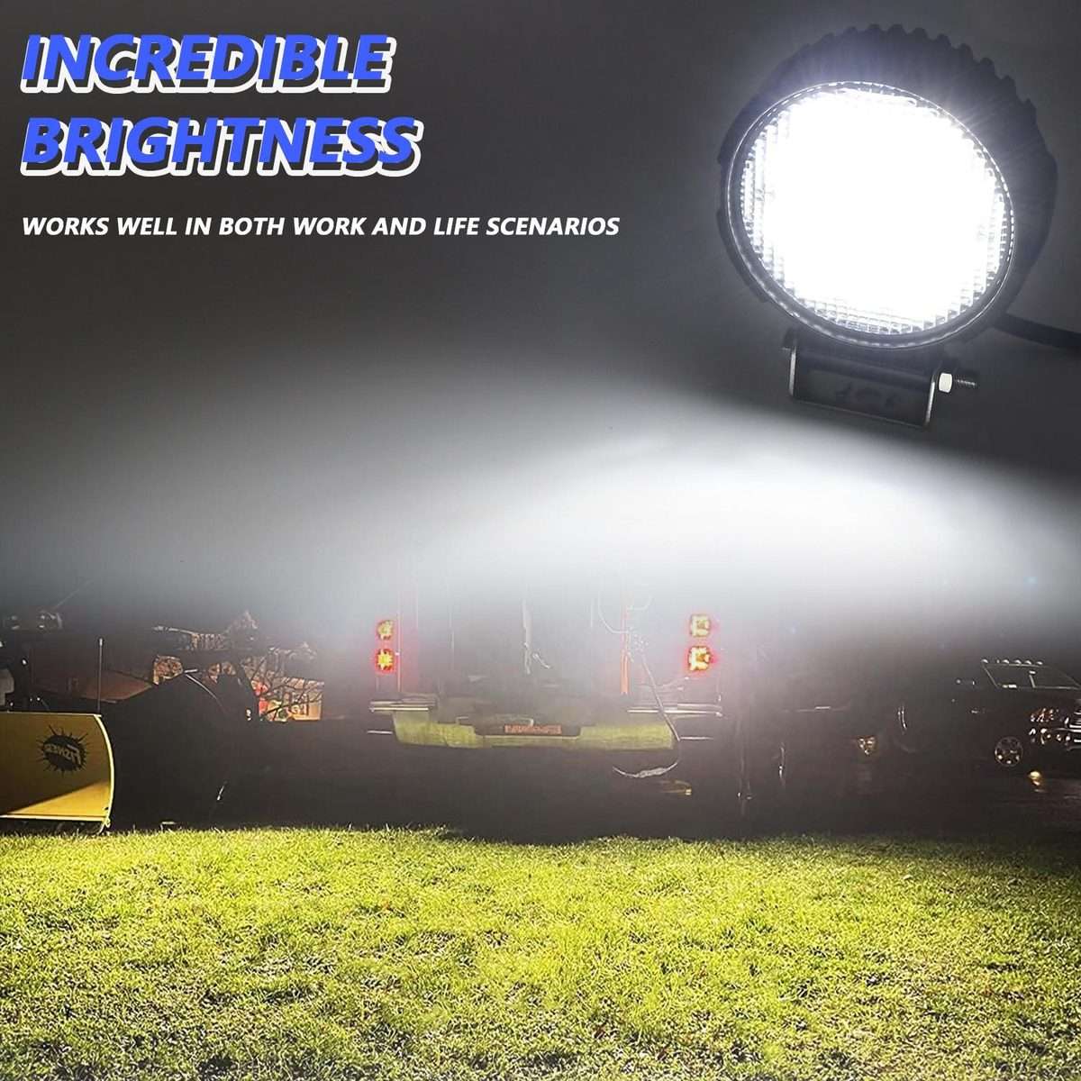4 Inch Flood-Surface Mixed Luminous Anti-Glare Lens Round Light(D0084)