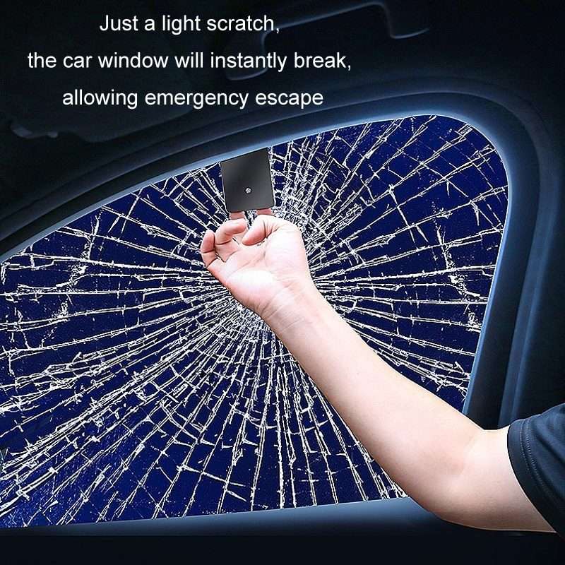 Car Window Breaking Safety Card Emergency Life-Saving Hammer(8.5x5.5cm)
