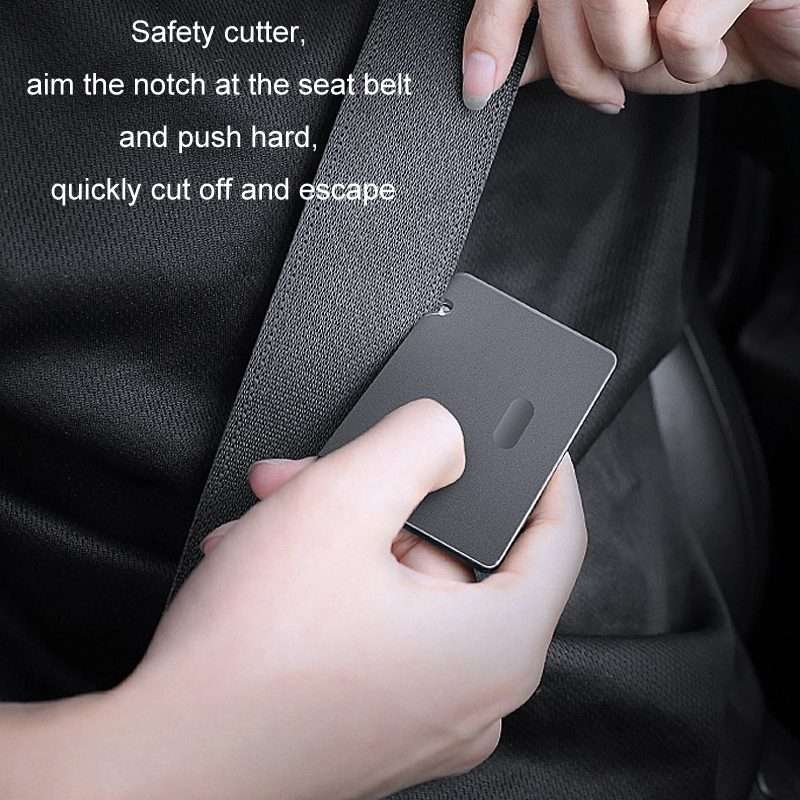 Car Window Breaking Safety Card Emergency Life-Saving Hammer(8.5x5.5cm)