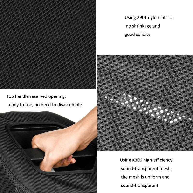 For Bose S1 Pro Speaker Protective Cover Twill Nylon Dust-proof Case(Black)