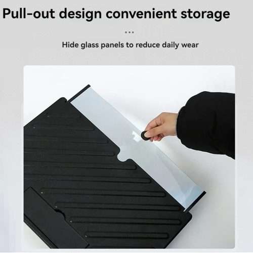 20-inch Pull-out Mobile Phone Screen Amplifier HD Desktop Viewing Mobile Phone Holder(Black)