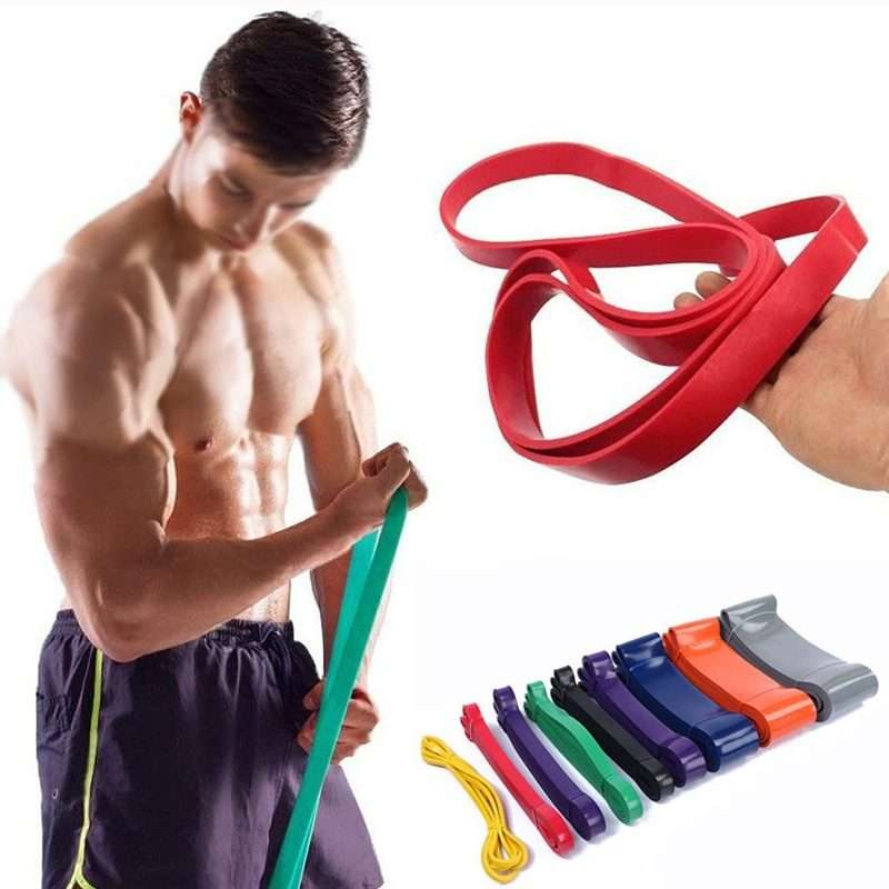 Resistance Band Latex Strength Training Resistance Ring Pull-Ups Assisted ... 2080x4.5x83mm Orange