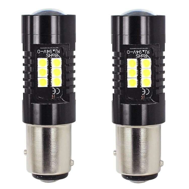 1pair Automotive High-power LED White Light Fog Lamp(1157 BAY15D)