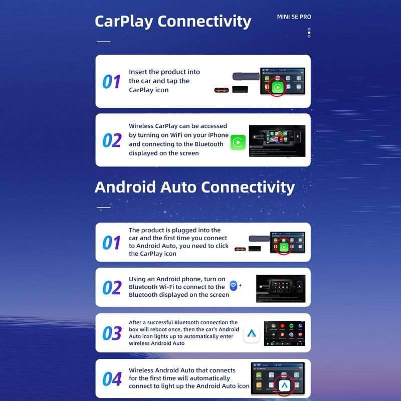 Dual-Channel Carlinkit Original Car Wired To Wireless Android Carplay Adapter(SE PRO)