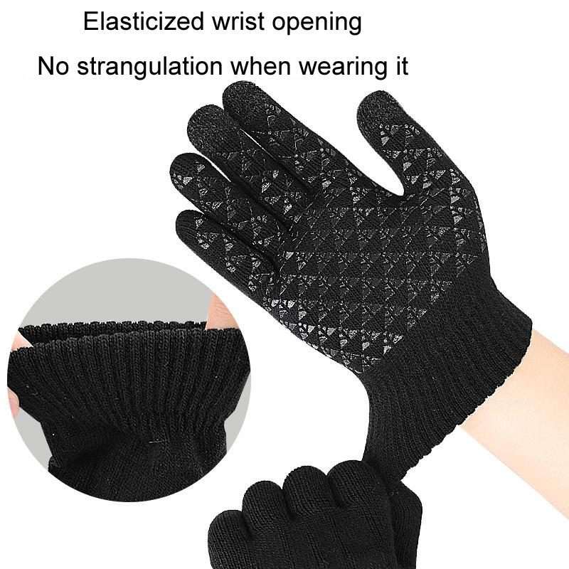 USB Heating Electric Warm Gloves Students Internet Writing Game Thickened Full Finger K ... (Gray)