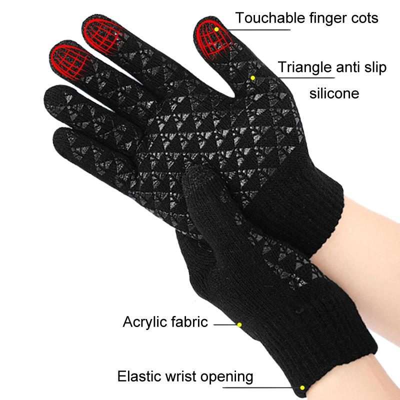 USB Heating Electric Warm Gloves Students Internet Writing Game Thickened Full Finger K ... (Gray)