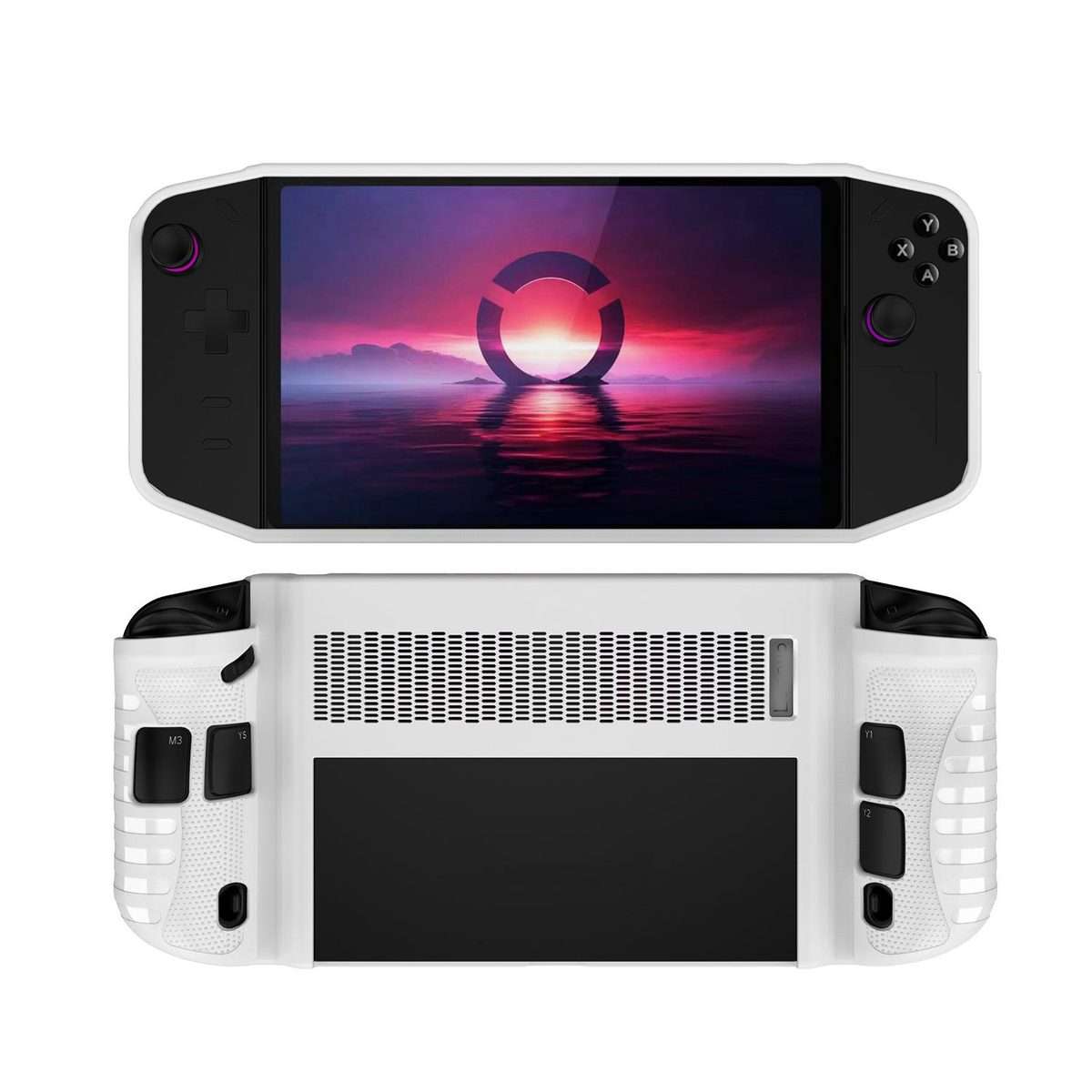 For Lenovo Legion Go Game Console TPU Case Shock-Absorption Protective Cover(White)
