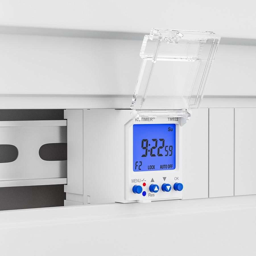 SINOTIMER TM922-K 85-265V 16A 2-Way Dual-Channel Second Control 7-Day Timing Switch Module DIN Mou