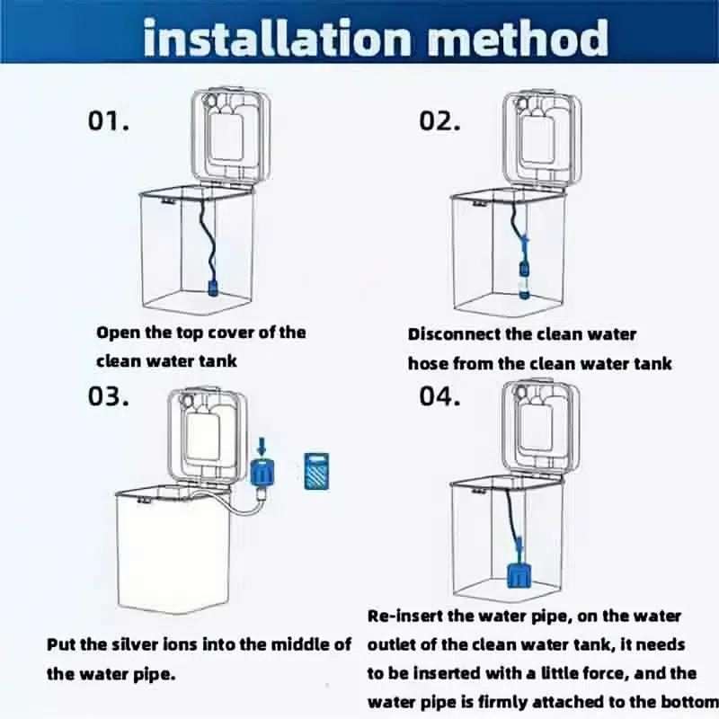 Ag+ Sterilization Module Silver Ion Accessories For Dreame X10 / S10 / W10 / S20 / X20(White)