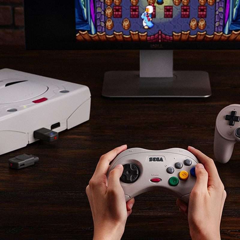 For Saturn 8BitDo Bluetooth Receiver Game Console PC Universal Wireless Joystick Adapter