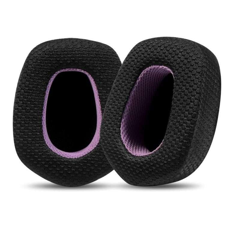 For Logitech G733 LIGHTSPEED Headset 1pair Ear Pads Sponge Soft Cushion, Color: Weaving Black Purp