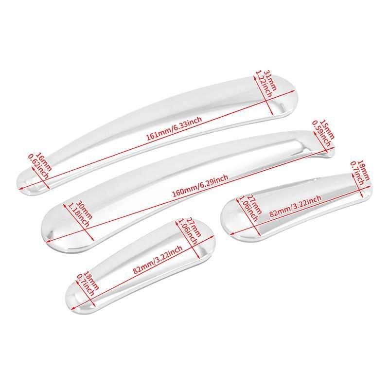4pcs / Set Motorcycle Tuning Electroplated Teardrop Rocker Arm Sticker For Harley Softtail 2008-20