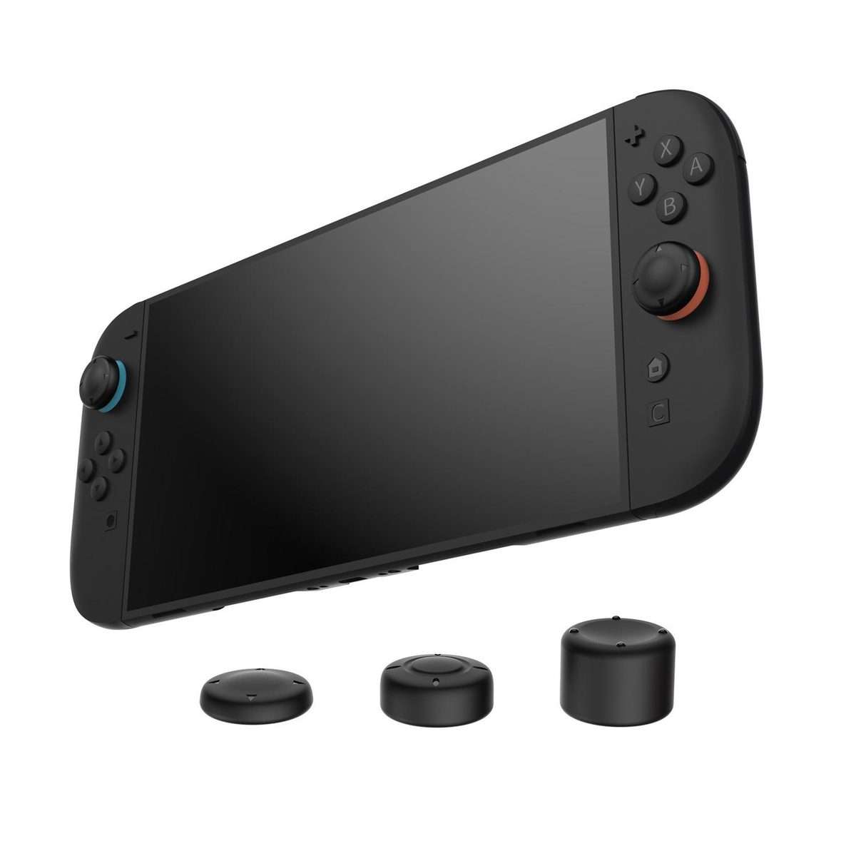 For Switch 2 Console DOBE 6pcs /Pack Joystick Cap Heightening Cap Set(Black)
