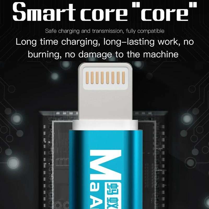 MaAnt 3 In 1 8 Pin Brush Data Charging Cable